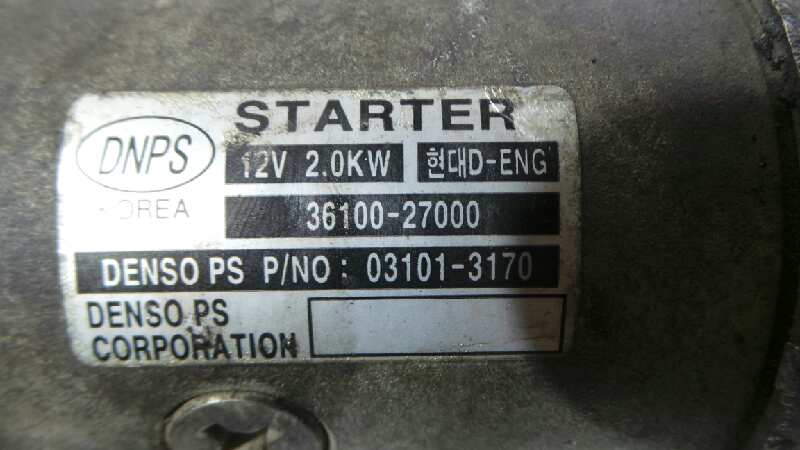 KIA Carens 2 generation (2002-2006) Startmotor 3610027000 18857518