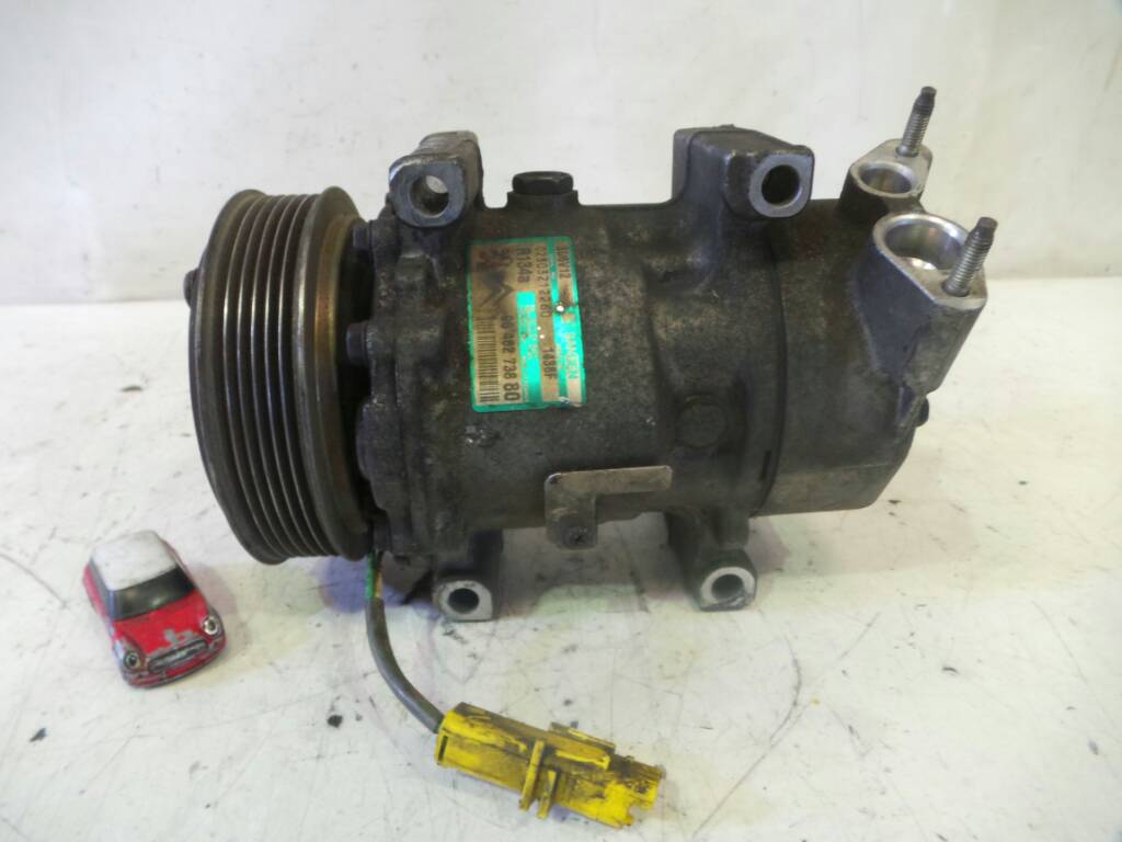 PEUGEOT 206 1 generation (1998-2009) Air Condition Pump 9646273880, 1438F, SANDENSD6V12 21337515