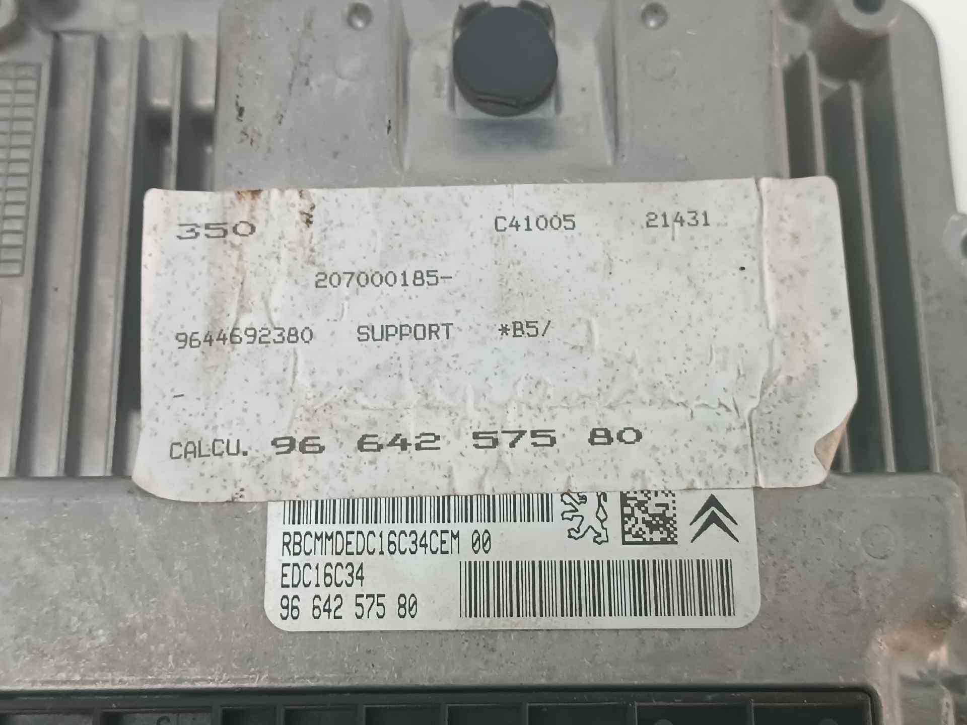 PEUGEOT C4 1 generation (2004-2011) Engine Control Unit ECU 9664257580,9664257580 24583092