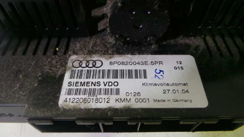 AUDI A2 8Z (1999-2005) Climate  Control Unit 8P0820043E 19112878