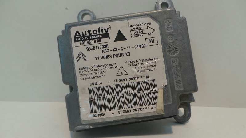 CADILLAC C5 1 generation (2001-2008) SRS Control Unit 9658177080, 9658177080, AUTOLIV 18980627