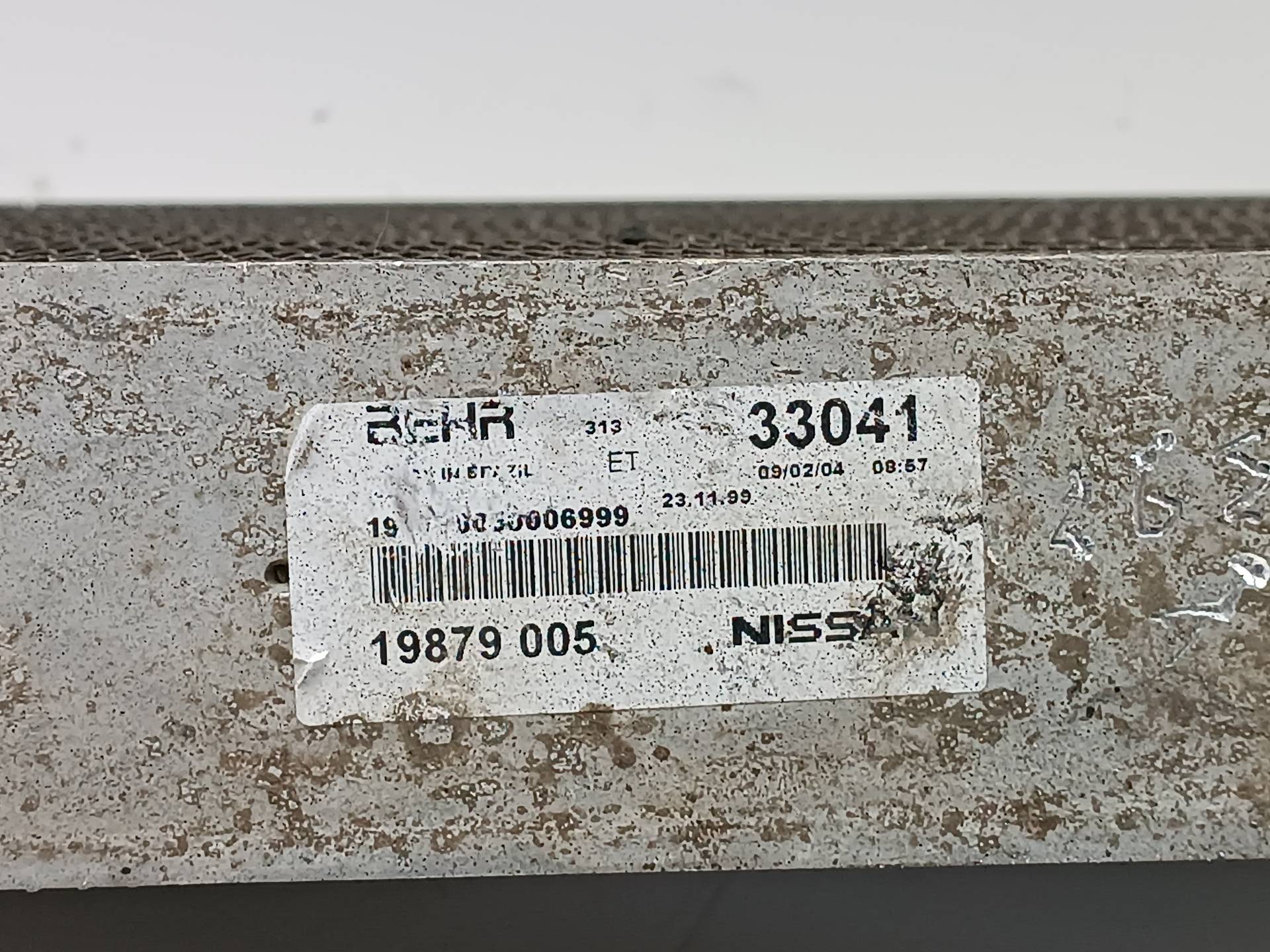 NISSAN Interkūlerio radiatorius 19879005, 19879005, 33041 24583042