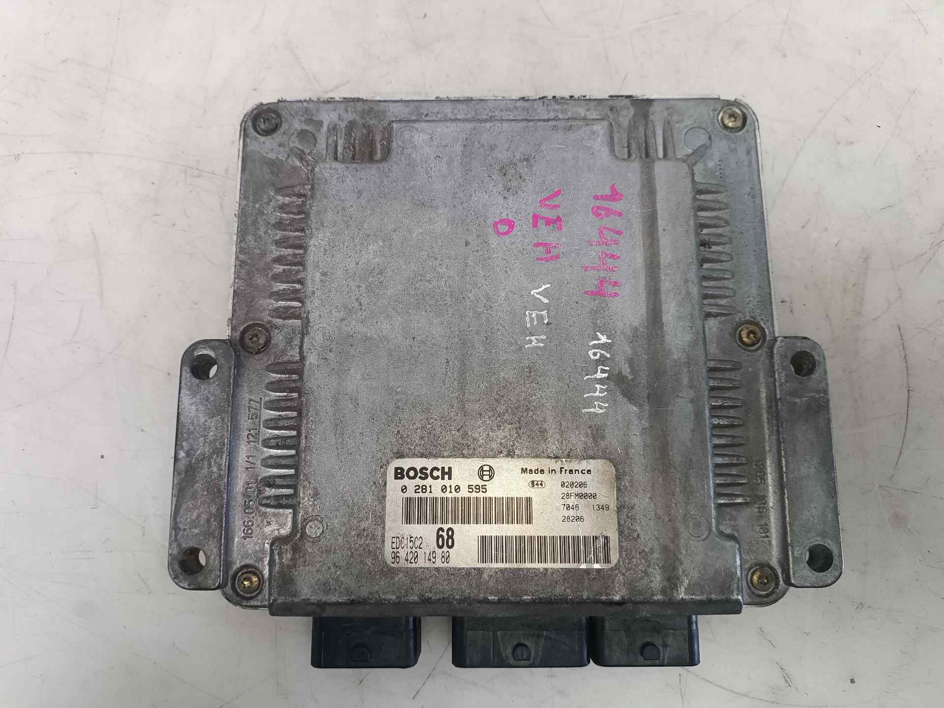 FIAT Ulysse 2 generation (2002-2010) Moottorin ohjausyksikkö ECU 1938K0,0281010595 25914627