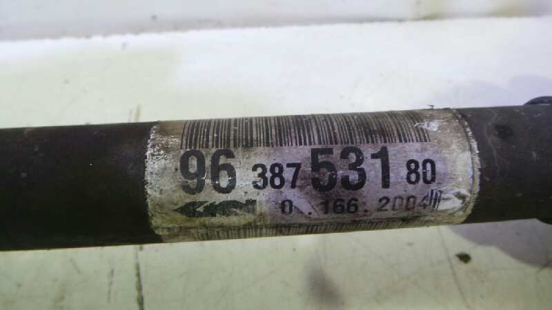 RENAULT 206 1 generation (1998-2009) Front Right Driveshaft 9638753180, ABS 19123226