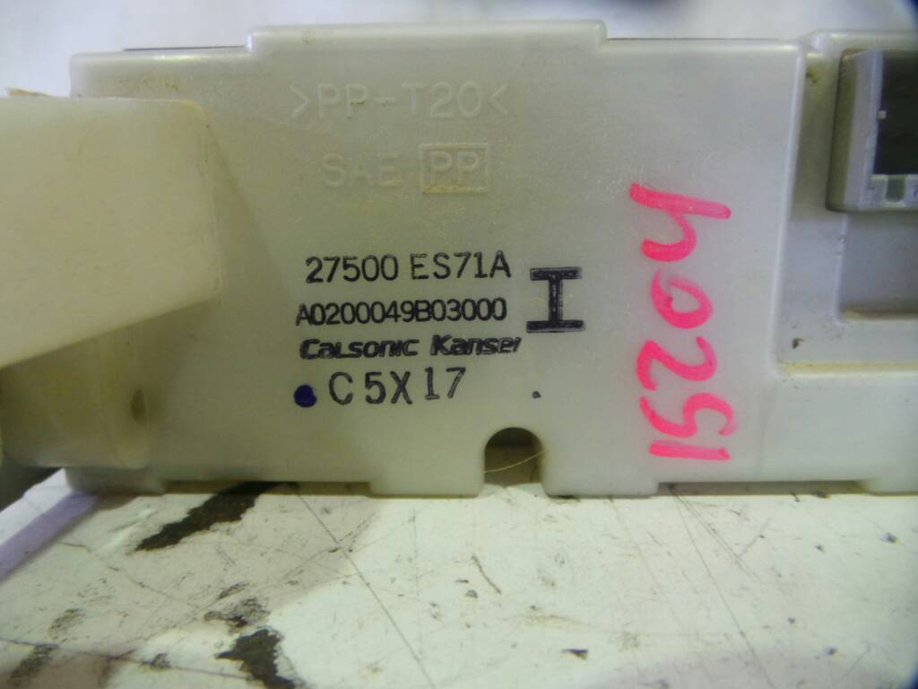 NISSAN X-Trail T30 (2001-2007) Klimato kontrolės (klimos) valdymas 27500ES71A,A02000049B03000,CALSONICKANSEI 19020080