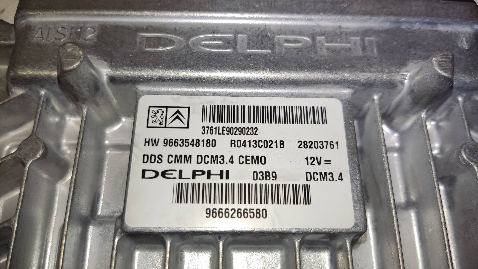 CITROËN C5 2 generation (2008-2017) Блок керування двигуном ECU 9666266580,9663548180,DELPHI 19180645