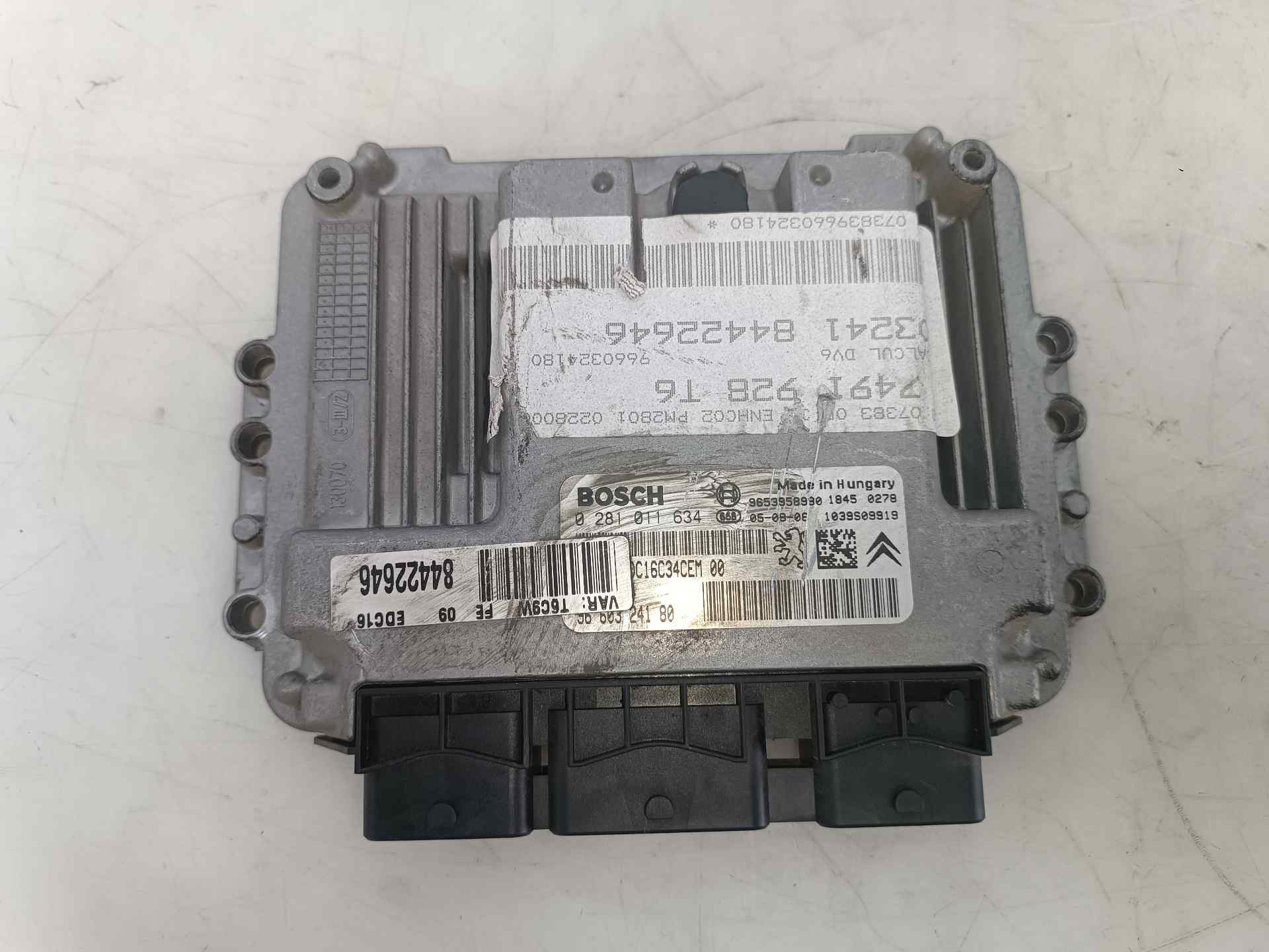 MERCEDES-BENZ C-Class W204/S204/C204 (2004-2015) Μονάδα ελέγχου κινητήρα ECU 9660324180,9660324180,0281011634 25982286