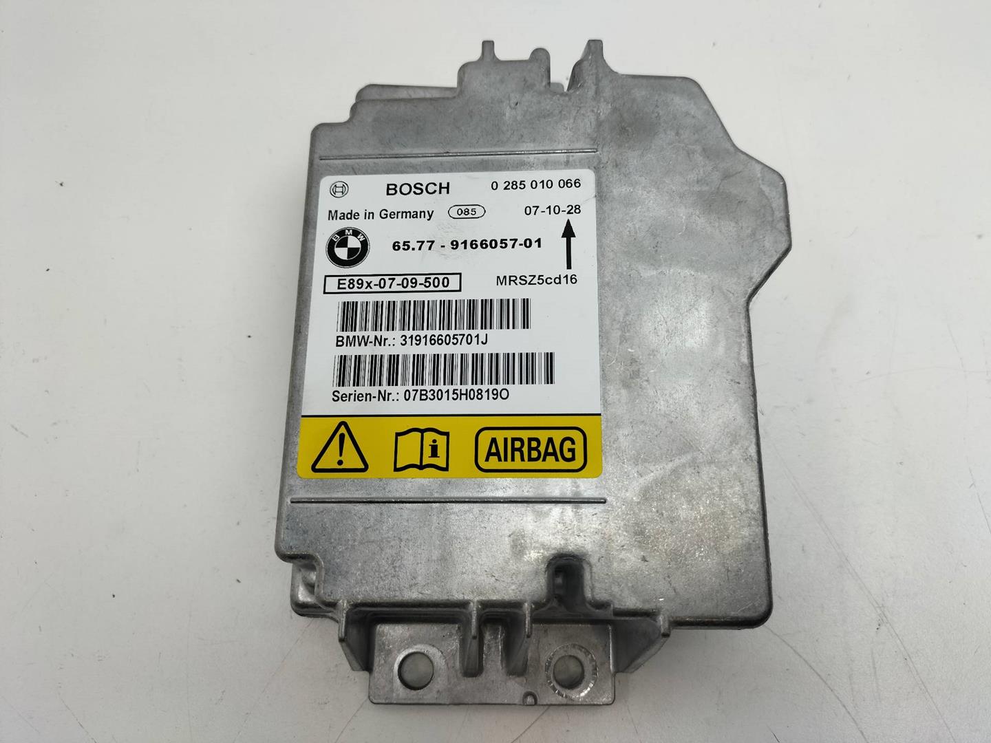 BMW 3 Series E90/E91/E92/E93 (2004-2013) SRS Control Unit 6577916605701, 0285010066 19200289