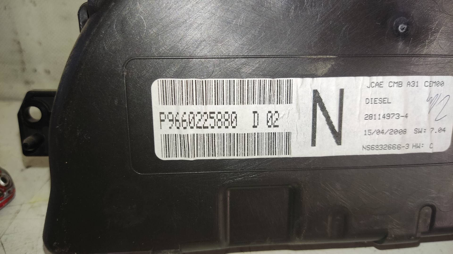 FORD USA C2 1 generation (2003-2009) Спідометр P9660225880 19184376